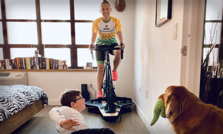 Pedaling Through Parenthood on Zwift