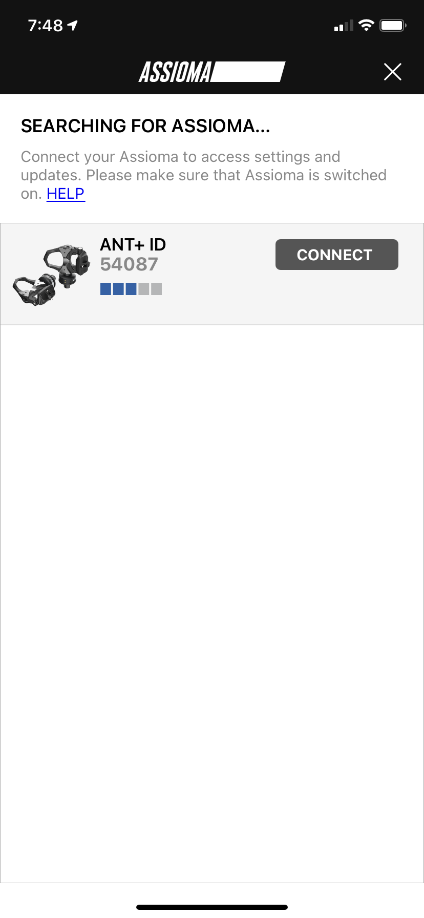 ASSIOMA CALIBRATION ERROR visual data 3