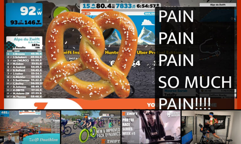 Top 5 Zwift Videos: Uber Pretzel, Pack Dynamics, Duathlons