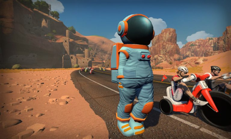 It’s April Fools’ Day on Zwift, and We’re Big Wheelin’…