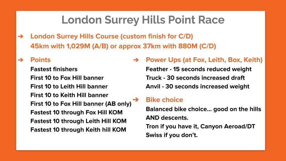 Zwift Racing League Season 3 Week 8 Details London S Surrey Hills Zwift Insider