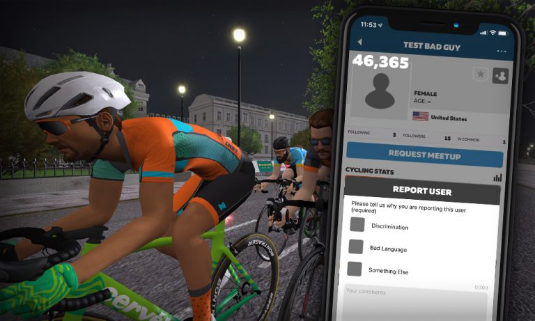 Zwift Rolls Out Updated “Report User” Feature