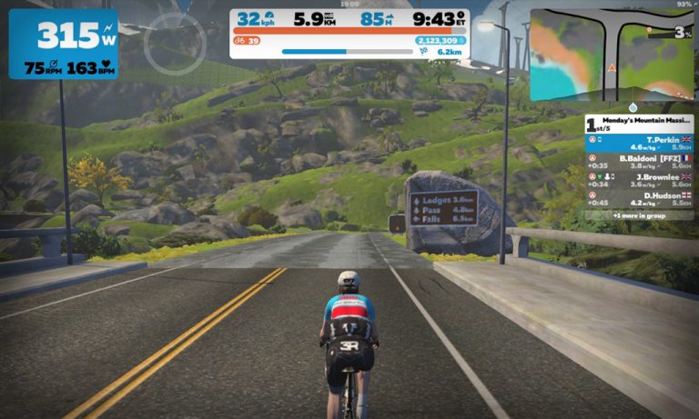 The View from the Front: Tour of Watopia and Monday’s Mountain Massif TT