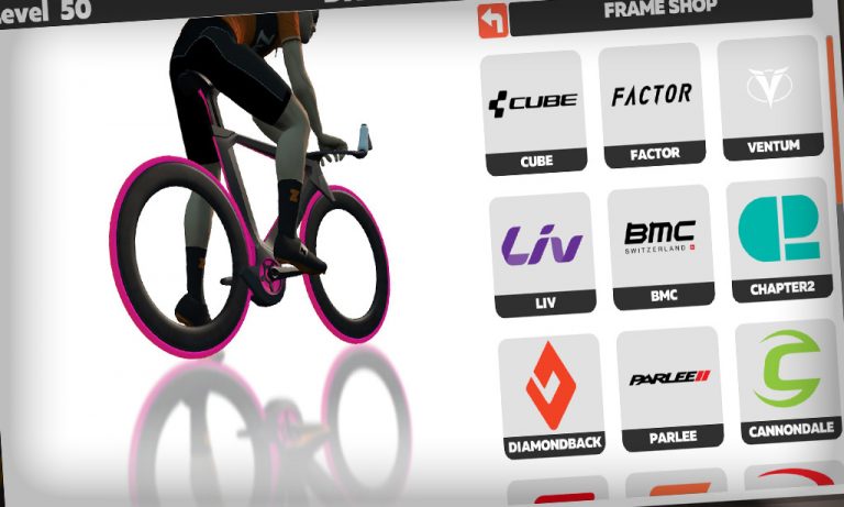 How to Purchase Bike Frames and Wheels from Zwift’s Drop Shop