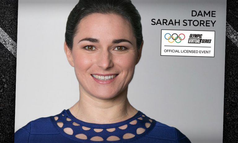 Olympic Virtual Series – Dame Sarah Storey (Zwift PowerUp Cycling Podcast)
