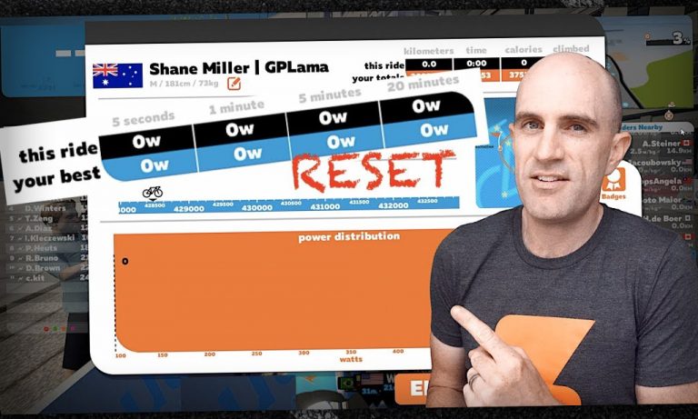 Swift Zwift Tip: Reset Personal Best Power Numbers
