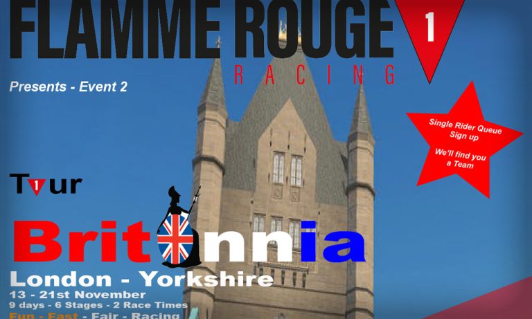 Flamme Rouge Racing 6 Stage “Tour Britannia” Announced for November 13-21