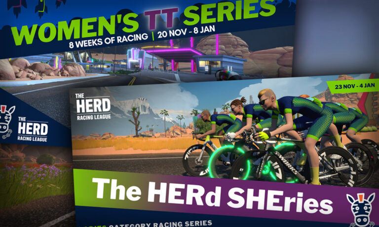 Women’s Racing on Zwift: The HERd SHEries & Women’s Time Trial Racing Series p/b Herd Racing