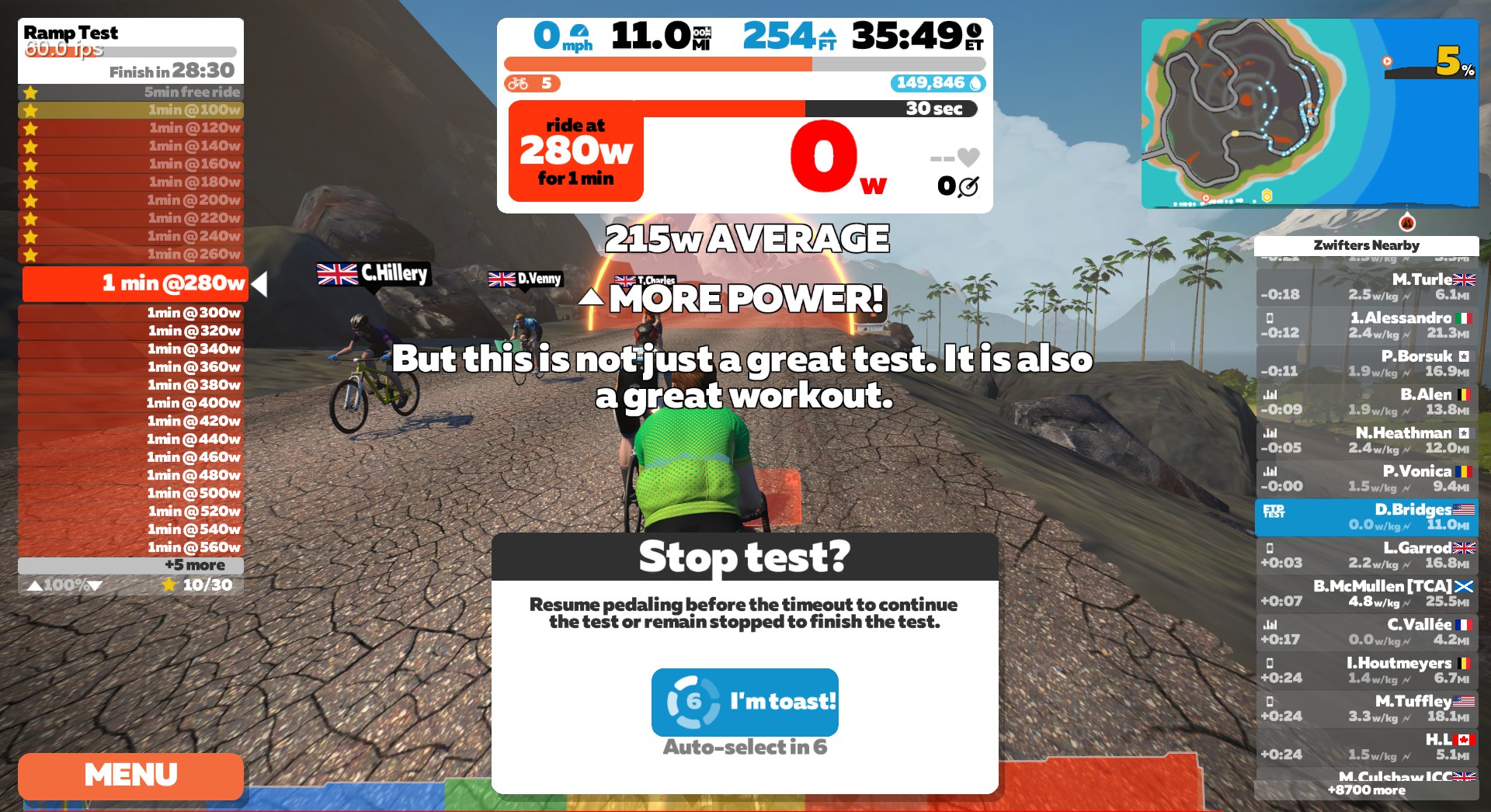 How (and Why) to Take an FTP Test on Zwift