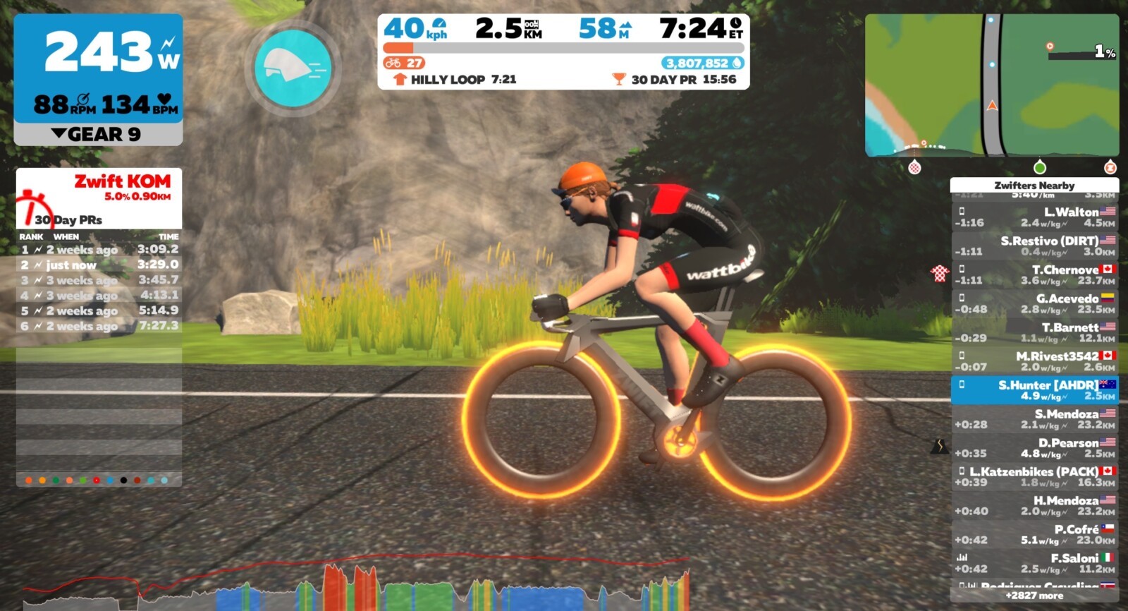 Watt bike clearance zwift