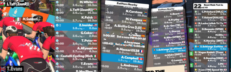 All About the “Zwifters Nearby” Sidebar in Zwift