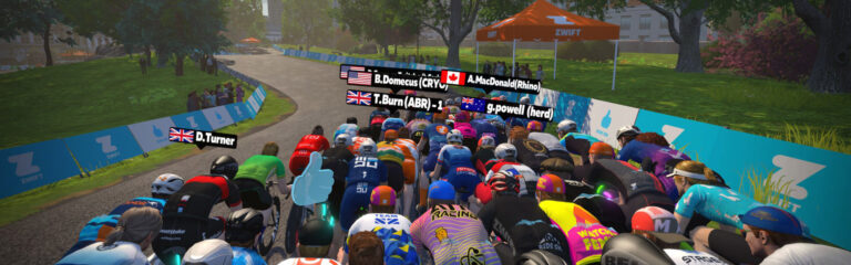Zwift Insider Tiny Race Series: The View from the Pack