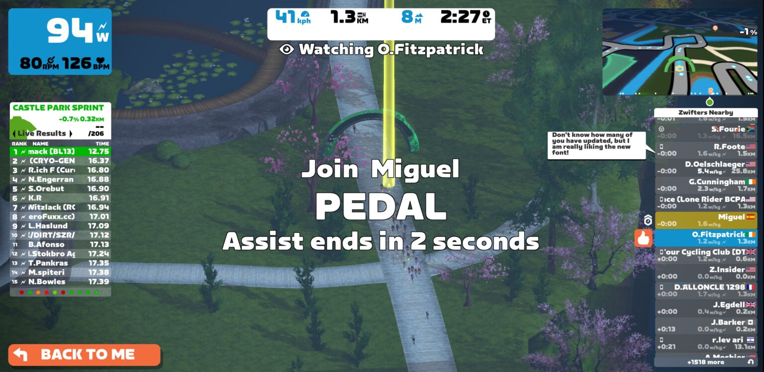 Zwift Update 1 28 1 101500 A New Font Has Arrived Zwift Insider