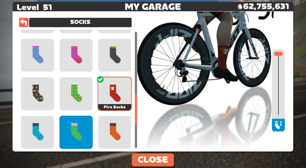 Light it up! All About Fire Socks in Zwift