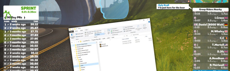 Return to Zwift’s Old Font with this Hack (PC/Mac)