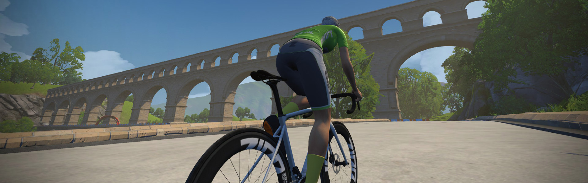 Aqueduc KOM (France) Zwift Segment Details Header Image