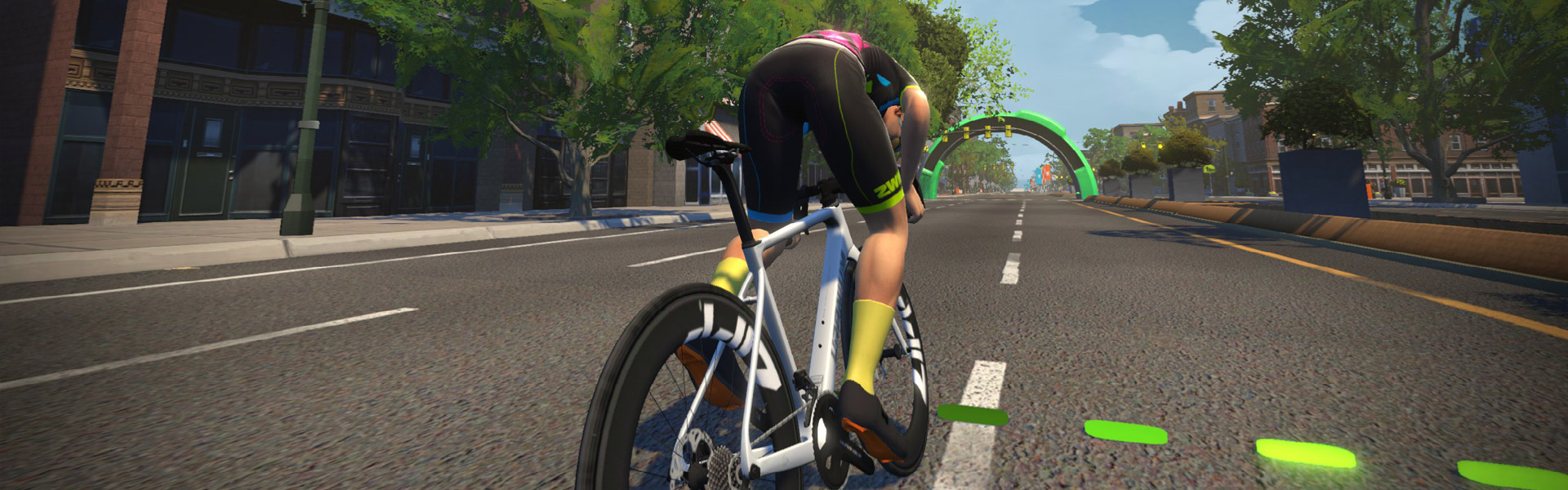 Broad St. Sprint Reverse (Richmond) Zwift Segment Details Header Image