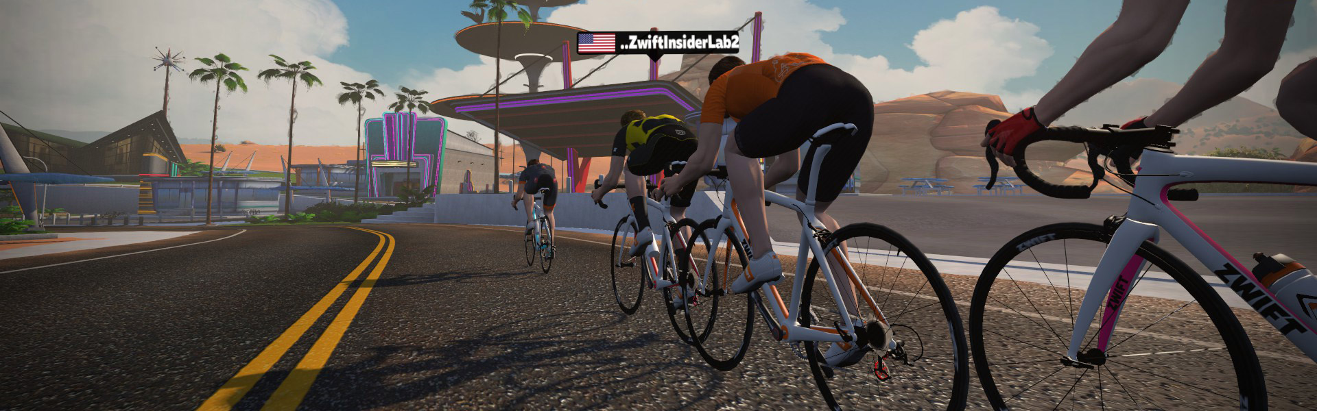 Fuego Flats Sprint Reverse (Watopia) Zwift Segment Details Header Image