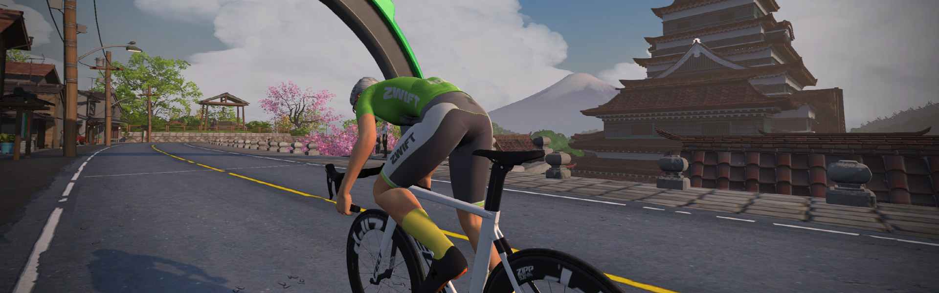 Village Sprint (Makuri Islands) Zwift Segment Details Header Image