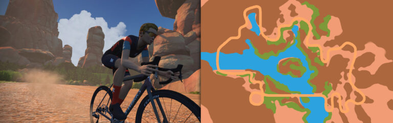 Route Maps & Details for Zwift’s Gravel Mountain Course