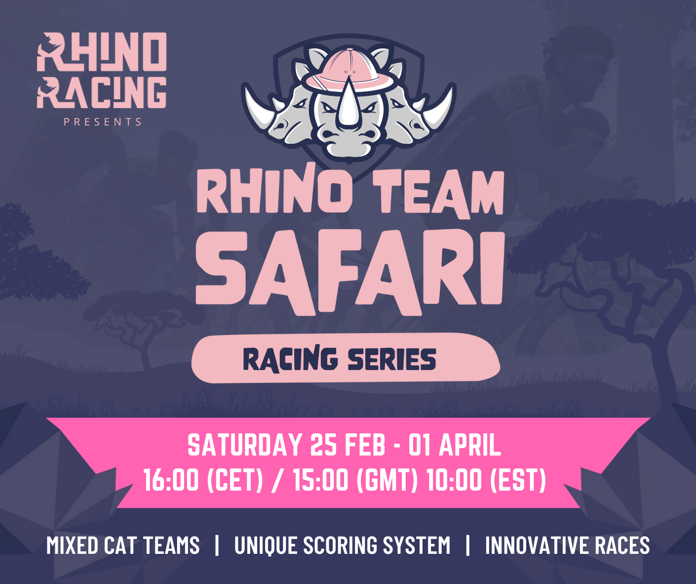 Rhino Racing Team Safari Racing Series begins February 25 | Zwift Insider