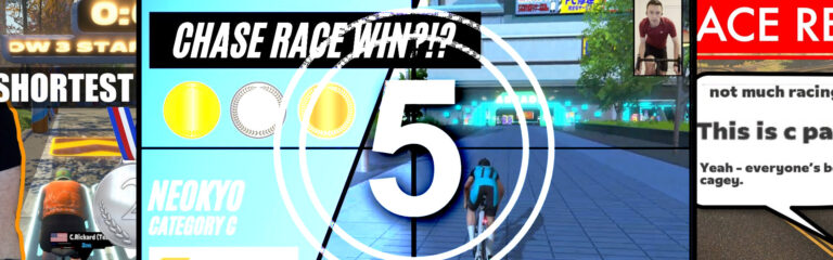 Top 5 Zwift Videos: Chase Racing, Rank-Based Categories, and Rapha Rising