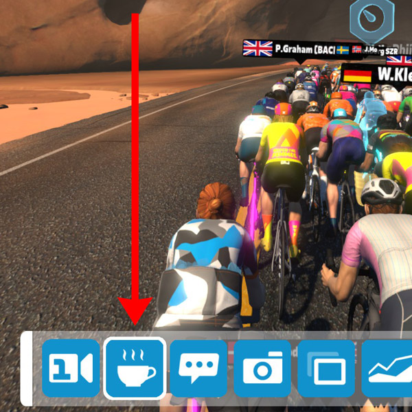 Coffee Stop Goes Live on Zwift