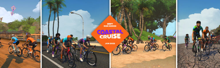 Zwift Ride Series “Coastal Cruise” Events Announced for June