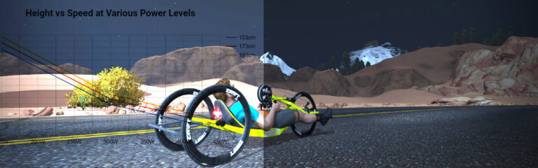 Speed Tests: How Rider Height Affects Speed On Zwift’s Handcycle