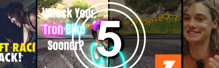Top 5 Zwift Videos: Tron Bike, FTP Gains, and Pro Interviews