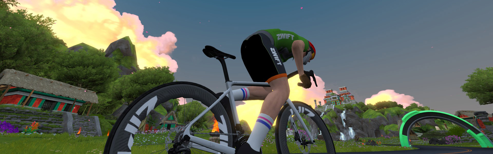 Acropolis Sprint (Watopia) Zwift Segment Details Header Image