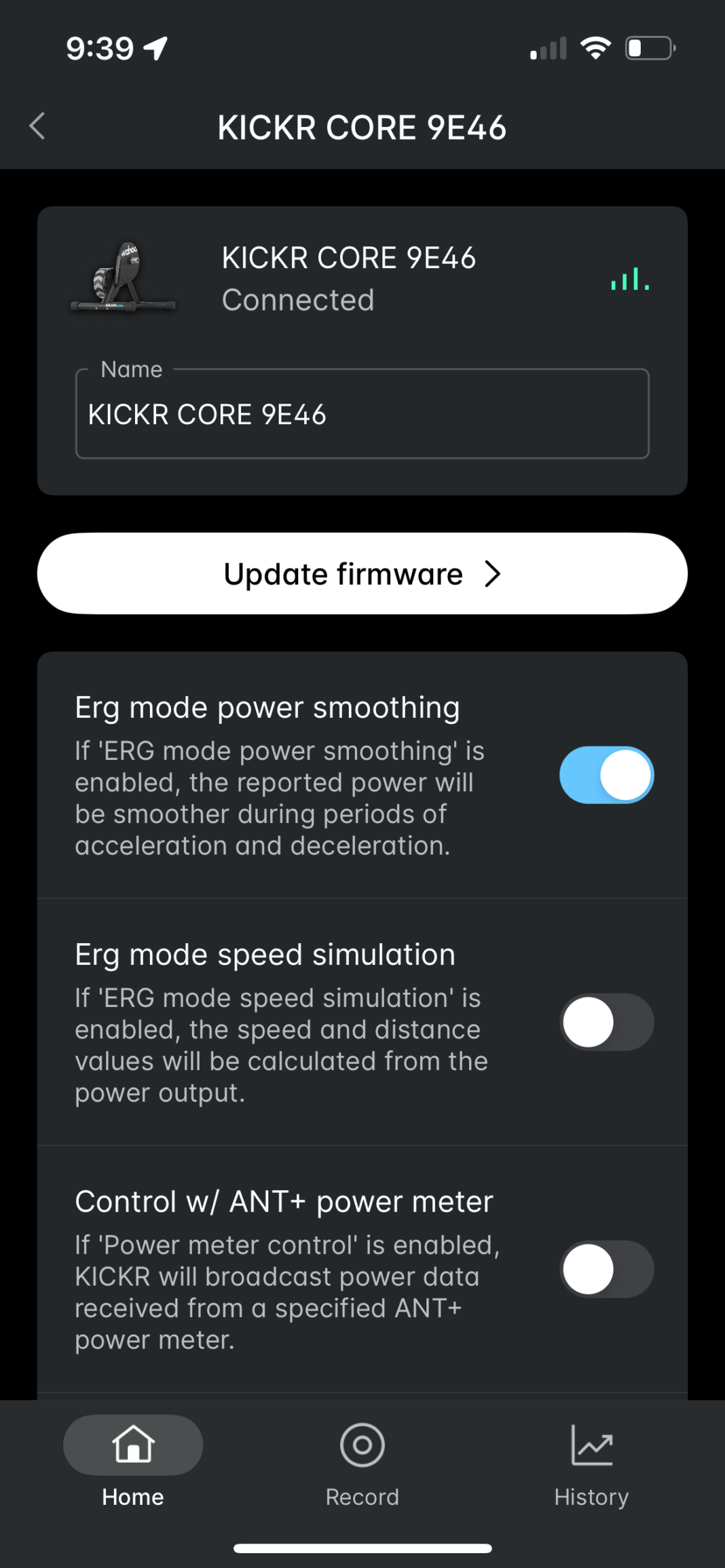 Wahoo KICKR Core Firmware Update Delivers Auto Calibration, Virtual