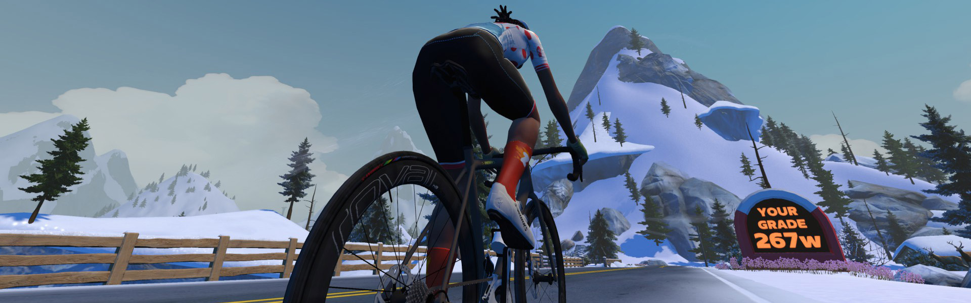 The Grade KOM (Watopia) Zwift Segment Details Header Image