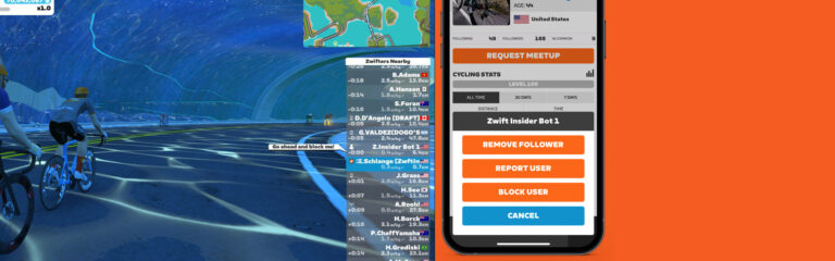 Zwift Adds “Block User” Option