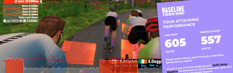 Zwift Camp: Baseline Attack Workout and Test Walkthrough