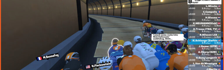 How the Race Was Lost: Zwift Games Stages 3 and 4 (Downtown Eruption and London Uprising)