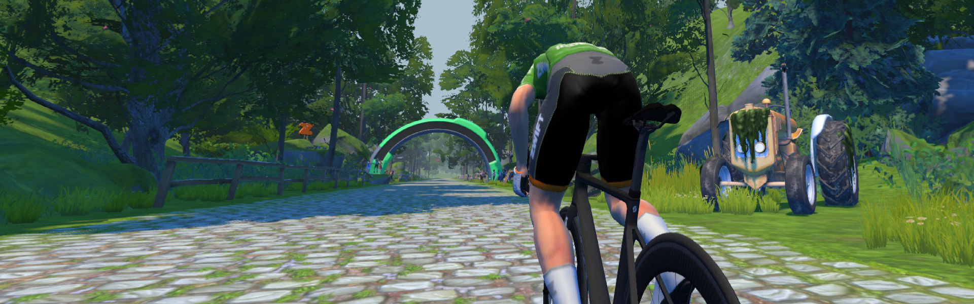 Sprint du Cratère Reverse (France) Zwift Segment Details Header Image