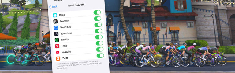 Mac OS and iPad Zwifters:  Companion app won’t display map when riding? Try this.