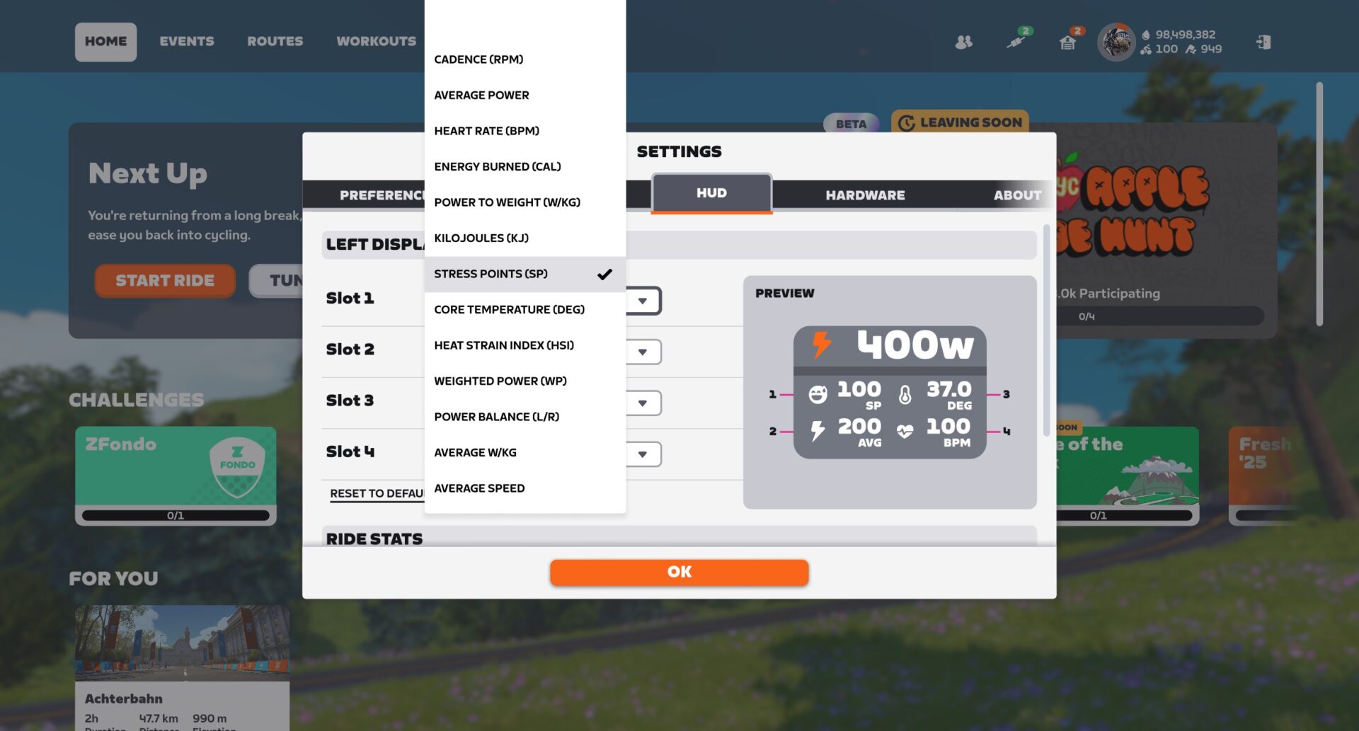 Zwift Display All About Zwift’s Fitness Trends Metrics: Training Score, Training ...