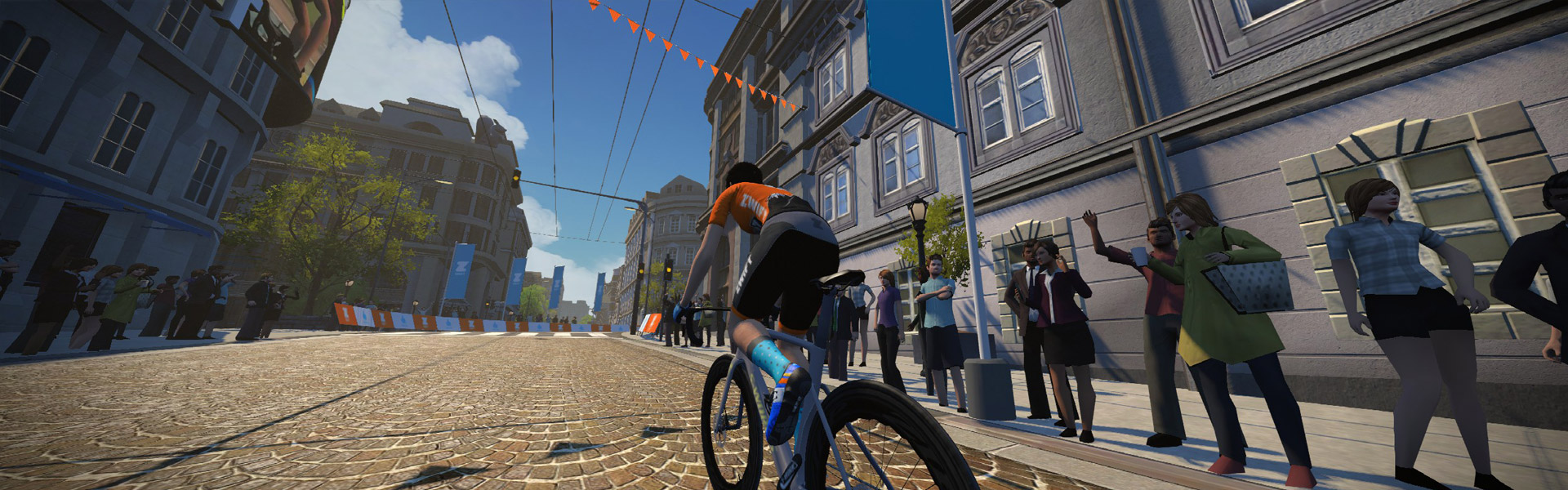 Downtown Dolphin (Crit City) Zwift Segment Details Header Image