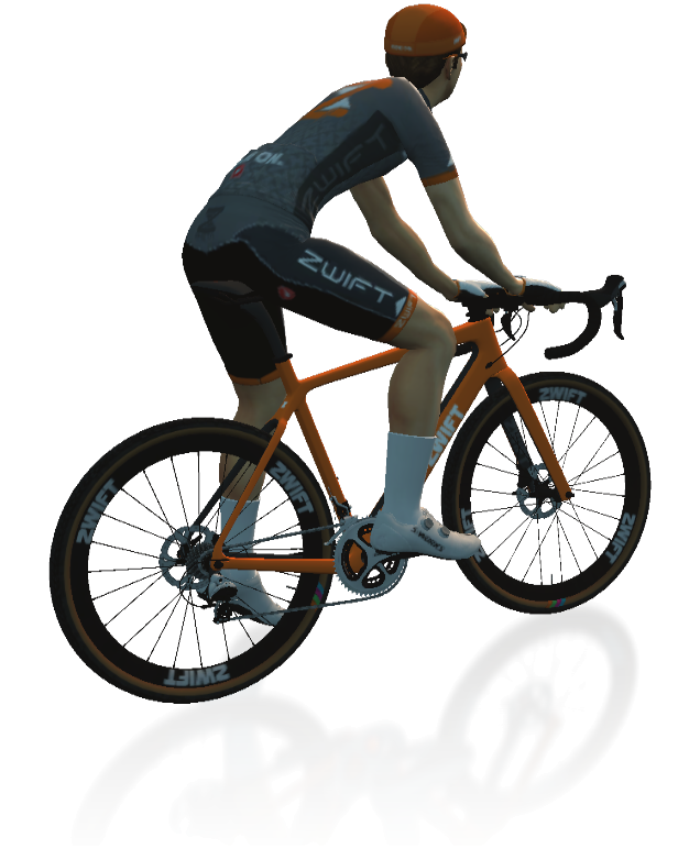 Zwift Gravel Bike Frame Details In-Game Shot
