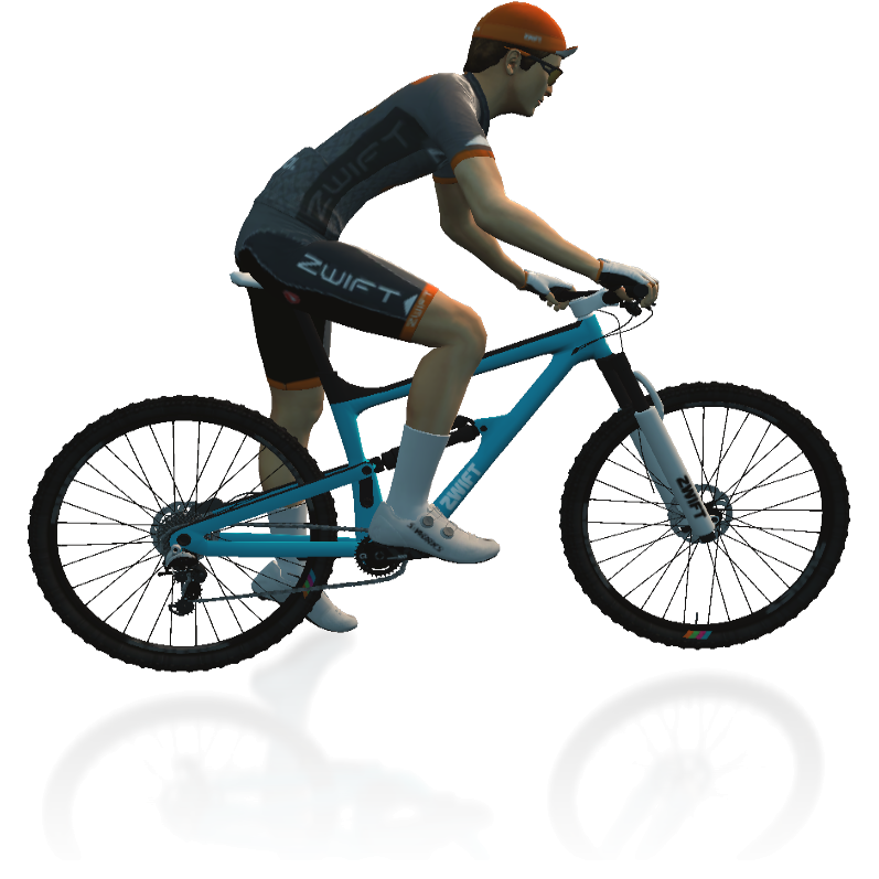 Zwift Mountain Bike Details In-Game Shot