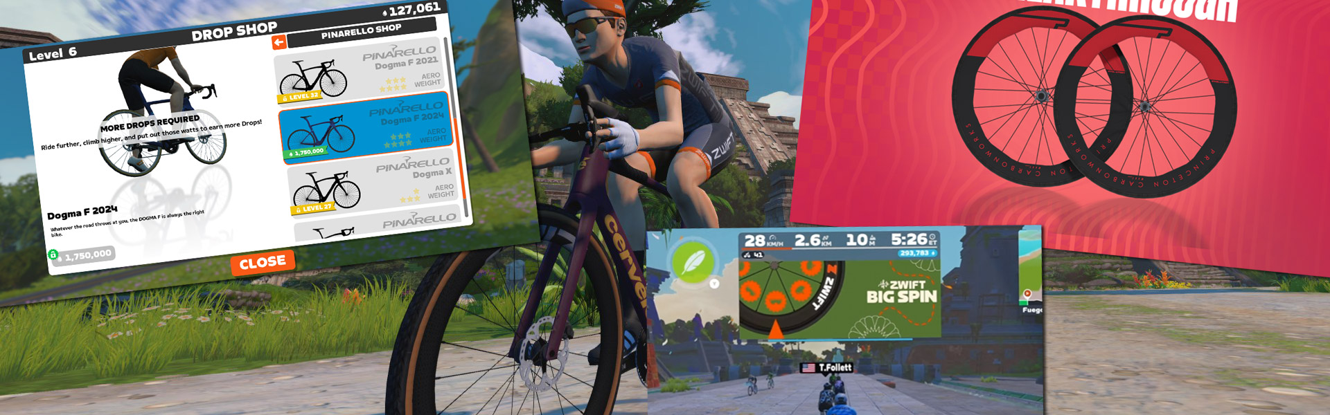 Four Temporary Zwift Hacks for Fast Bikes and Wheels