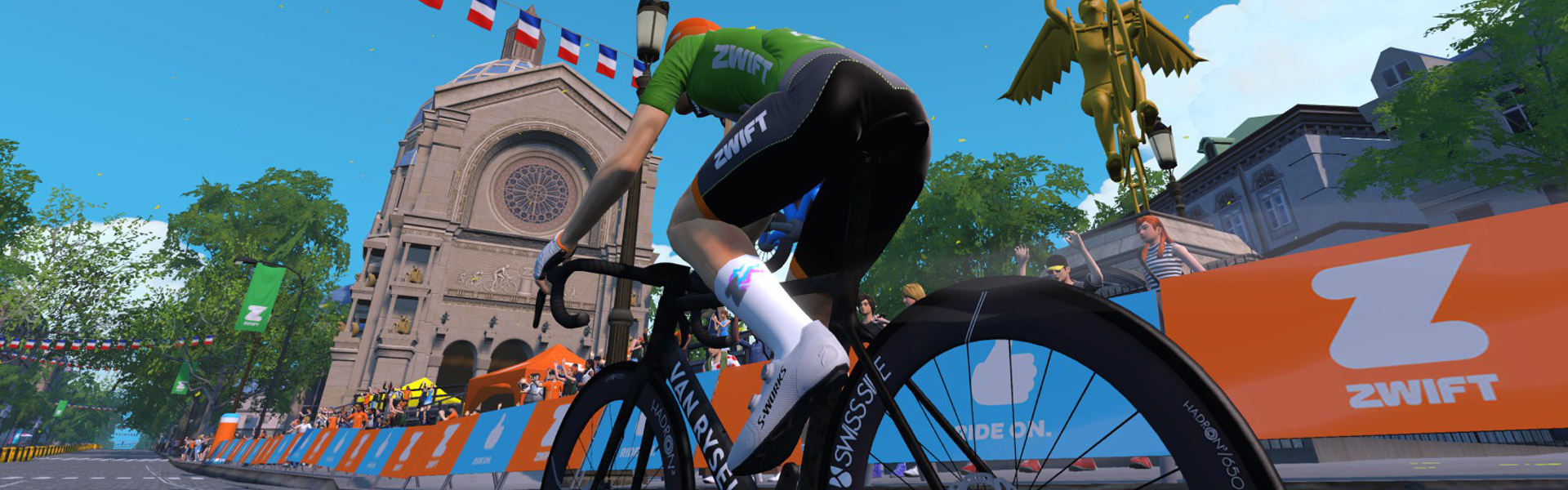 Église Sprint (Paris) Zwift Segment Details Header Image
