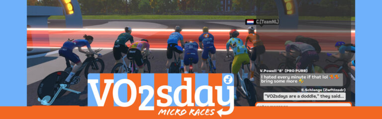 Tomorrow Is VO2sday! 5×4-Minute Mass Start Time Trials on Zwift Shorts