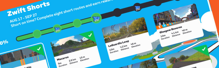 Zwift Shorts Challenge Announced: Quick Sessions, Easy Progression