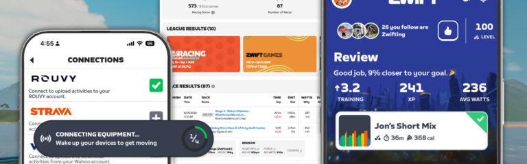 What else is coming on Zwift? Points racing, ROUVY connections, Background Pairing, and more…