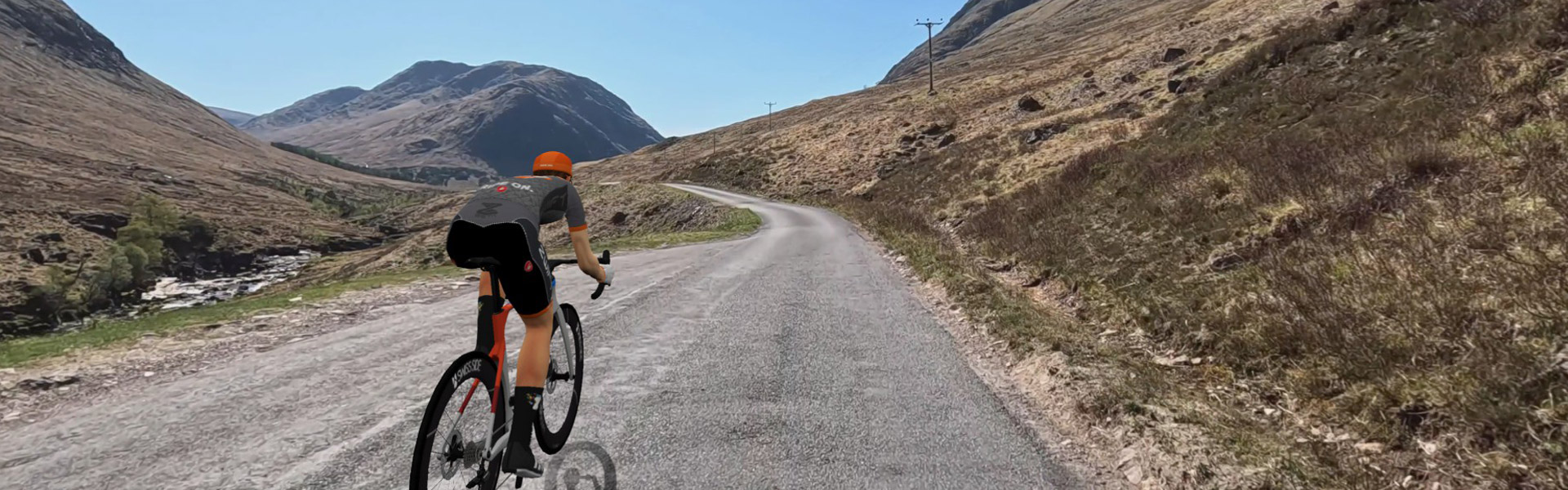 Glen Etive (The Scottish Highlands) Zwift Video Route Details Header Image
